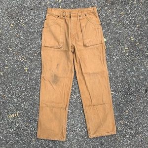 Worn Brown Carpenter Double Knees Dickie’s Pants